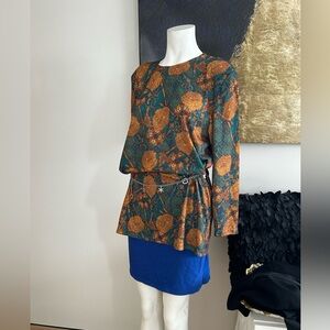 Vintage Floral Patterned Tunic Made in Canada 🇨🇦